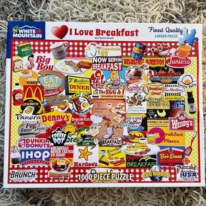 White Mountain I Love Breakfast 1000 Piece Jigsaw Puzzle